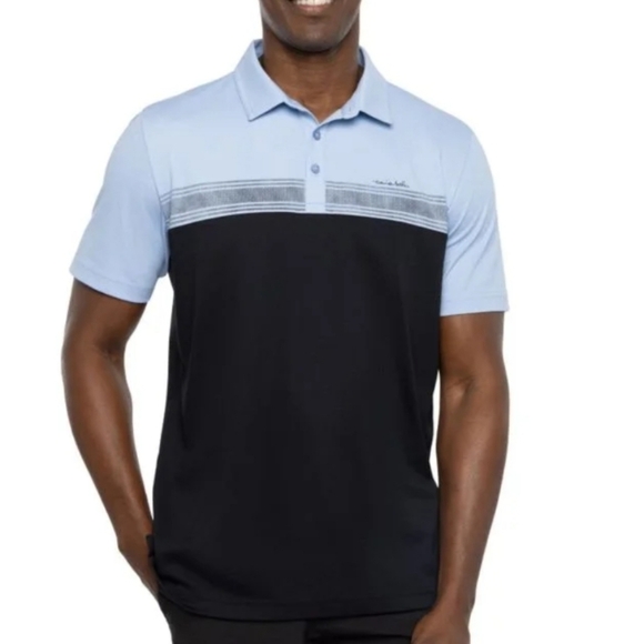Travis Mathew Cacti Field Blue/Black Polo Golf Shirt Sz XXXL - Picture 1 of 12